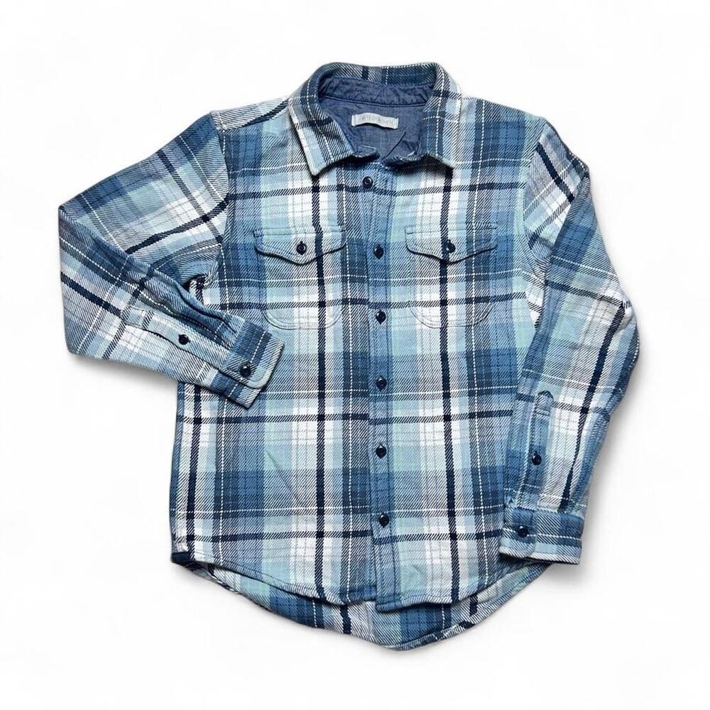 Outerknown Thick Organic Cotton Flannel Button Shirt Womens Small